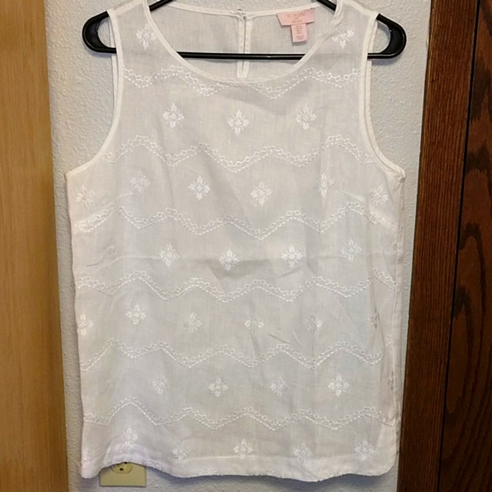 St. Tropez Linen Tank